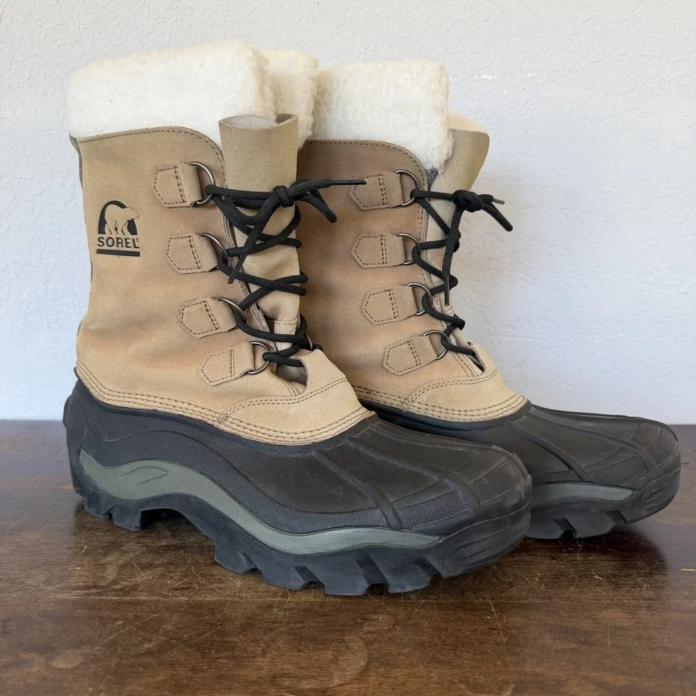Sorel Chilanko II Men's Waterproof Insulated Suede Snow Winter Boots Sz 10